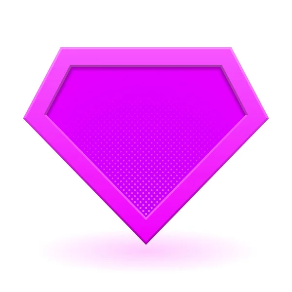 Logotipo de super herói rosa — Vetor de Stock