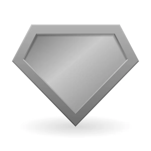 Logo superhero logam - Stok Vektor