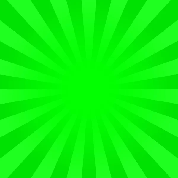 Rayos verdes brillantes Fondo . — Vector de stock