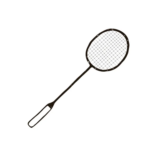 Hand drawn racket — Stock Vector