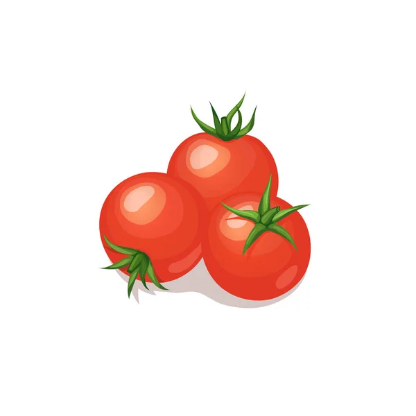 Tomaten pictogram geïsoleerd — Stockvector