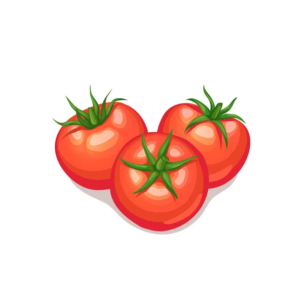 Tomaten pictogram geïsoleerd — Stockvector