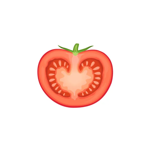 Pokroić pomidory ikona — Wektor stockowy