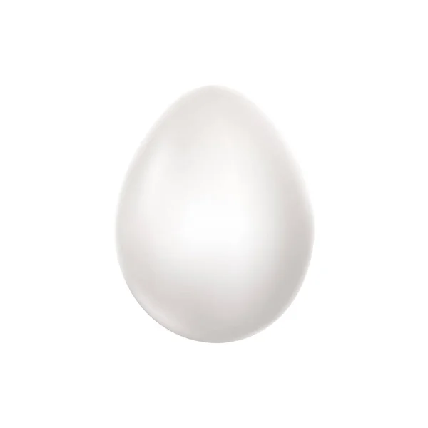 Beyaz yumurta simgesi — Stok Vektör