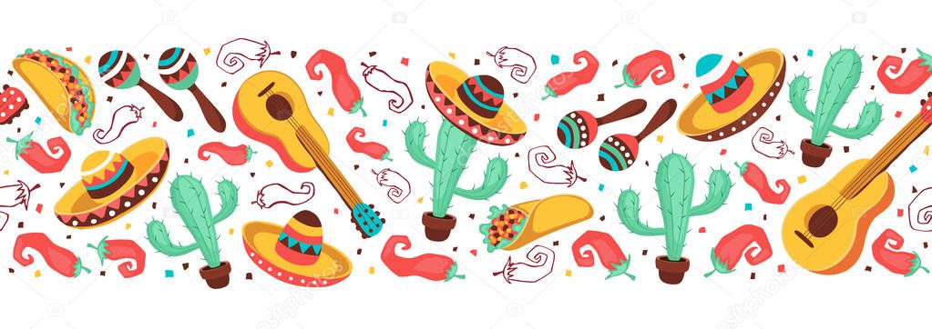 Mexican objects banner