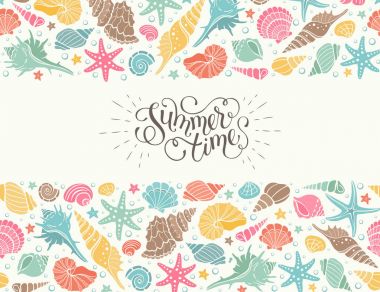 Deniz kabukları desen