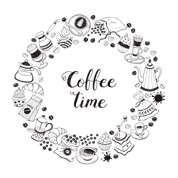 Plakat czasu kawy — Wektor stockowy