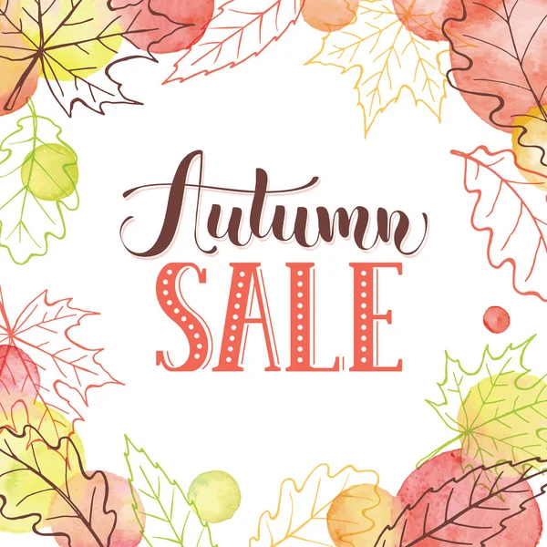 sonbahar poster illüstrasyon