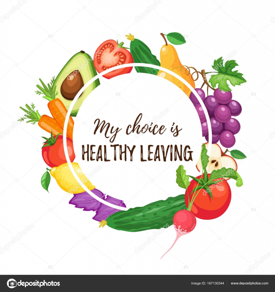 Healthy eating poster Stock Vector Image by ©ollymolly #167130344