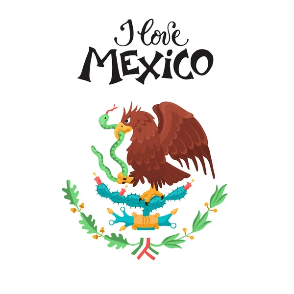 Escudo de armas mexicano — Archivo Imágenes Vectoriales