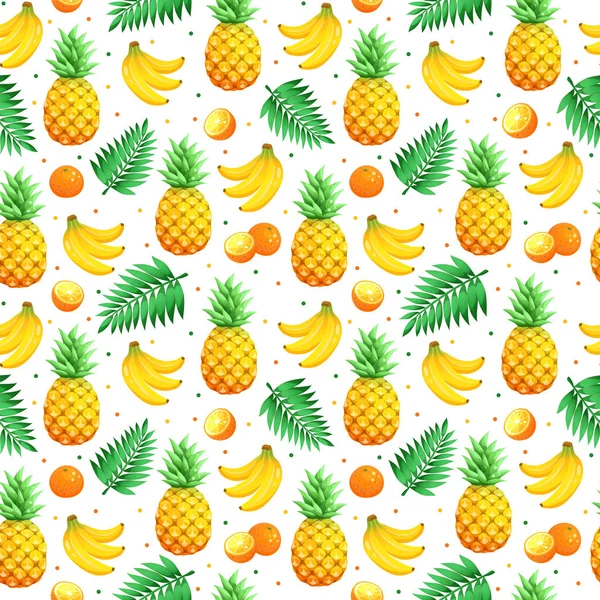 Modèle de fruits tropicaux — Image vectorielle