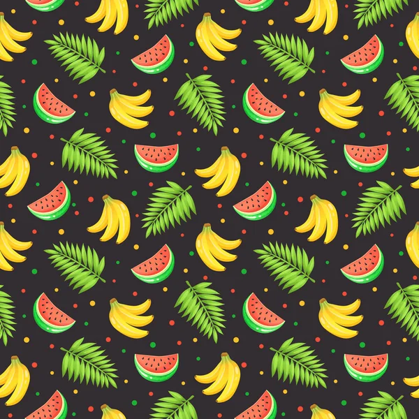 Modèle de fruits tropicaux — Image vectorielle