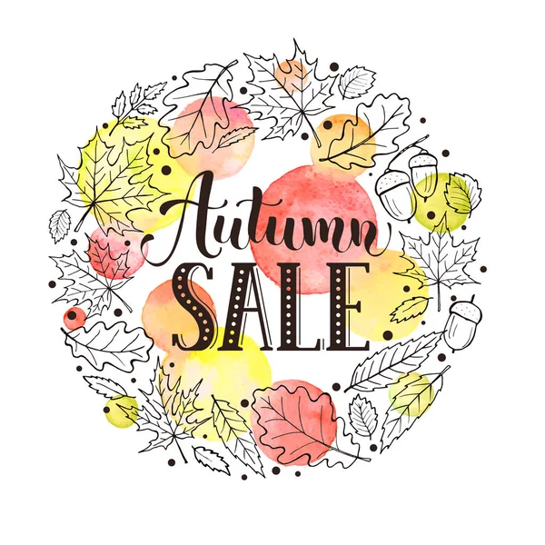 Sonbahar Satılık kartı