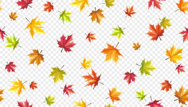 Falling leaves isolated — Stock Vector