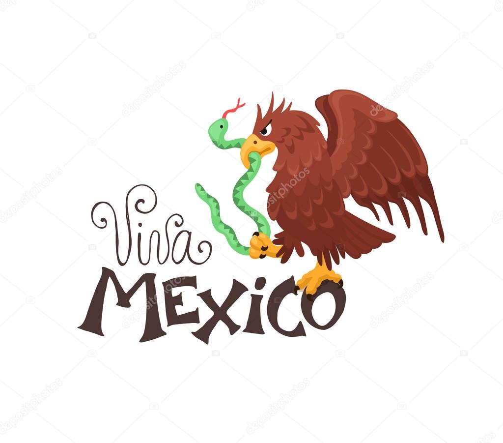 viva mexico with eagle