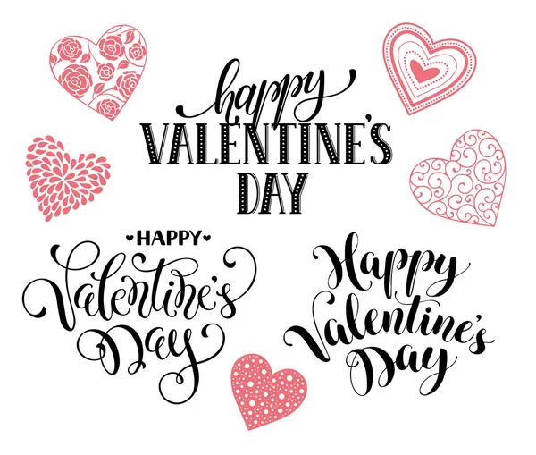 Szczęśliwy Valentine day fraz — Wektor stockowy