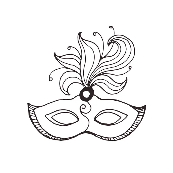 Carnival mask isolated — Stock Vector