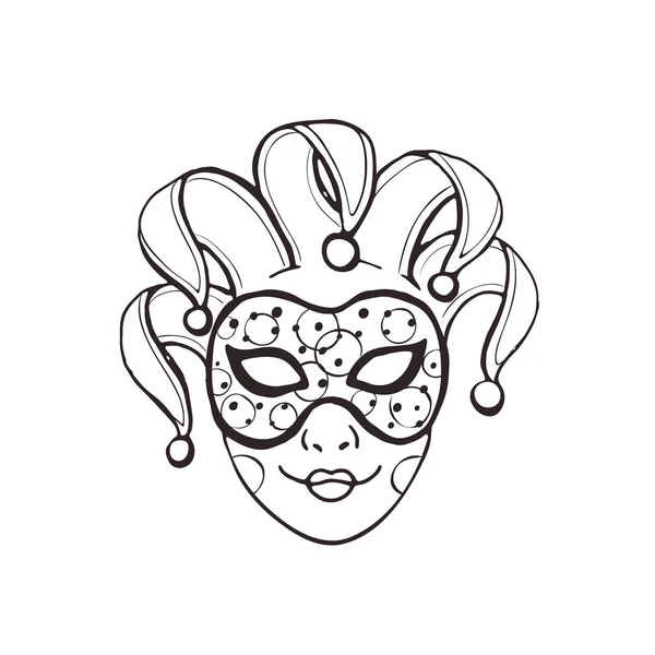 Карнавальная маска изолирована — стоковый вектор