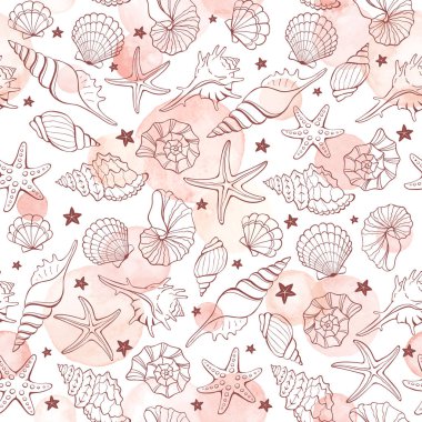 Deniz kabuklarını sorunsuz arka plan