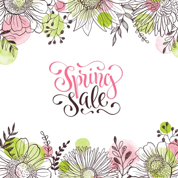 Spring time greeting card — Stock Vector