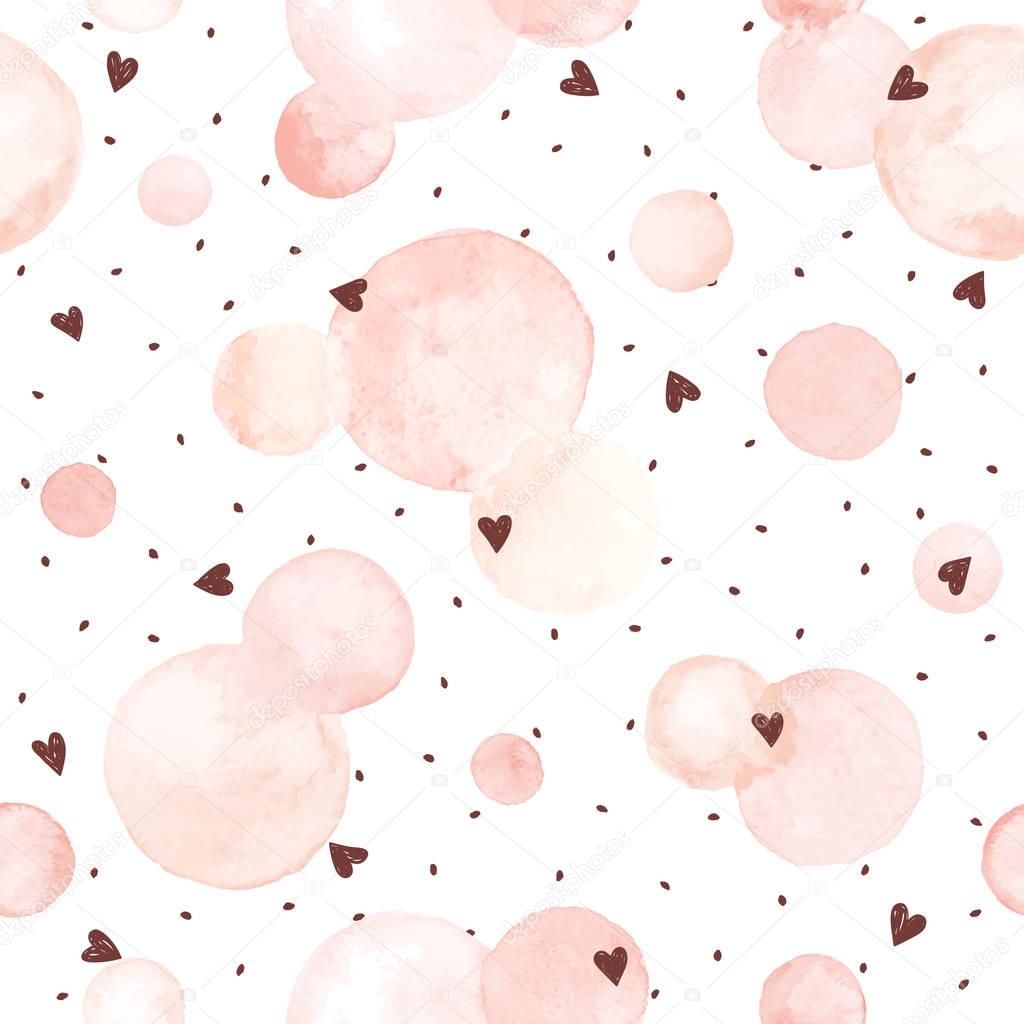 watercolor circles pattern