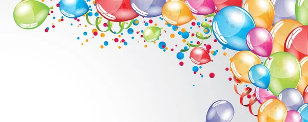 Εορταστική μπαλόνια φόντο — Διανυσματικό Αρχείο