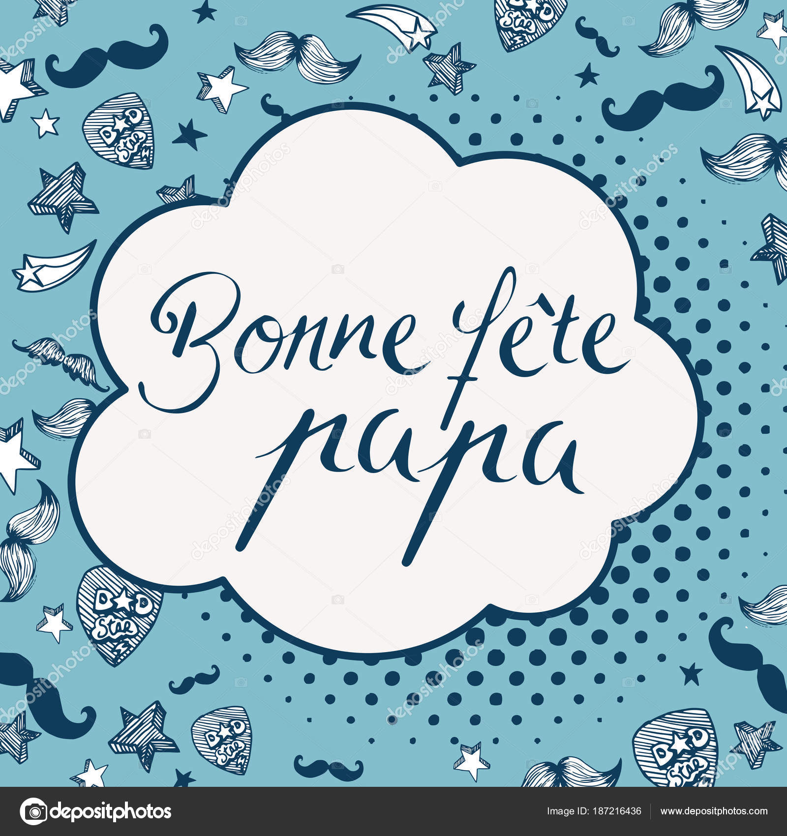 French Happy Father's Day background — Stock Vector © Orkidia 187216436