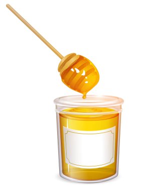 bal pot illüstrasyon