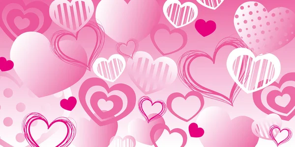 Red hearts background — Stock Photo, Image