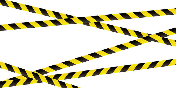 yellow and black tape background illustration banner