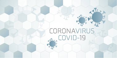Coronavirus covid 19 tasarım illüstrasyon büyük afiş