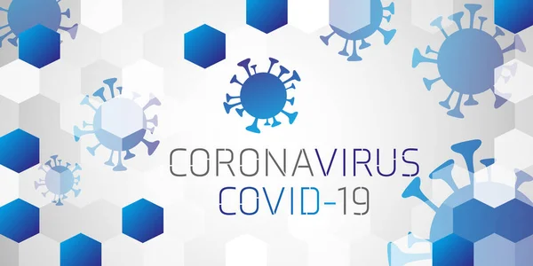 Koronavirus Covid Design Illustration Large Banner — Stock fotografie