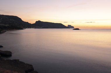 Sunrise Güz Altea, Alicante, İspanya. 