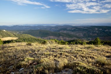 Landscape of mountains in the sierra de Segura, Spain. clipart