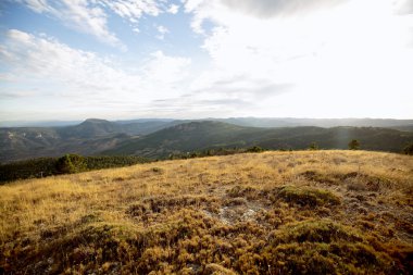 Peyzaj dağlar sierra de Segura, İspanya.