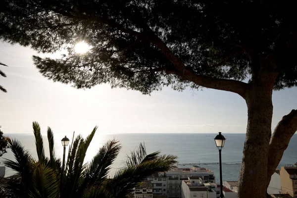 Výhled na vesnici Altea — Stock fotografie