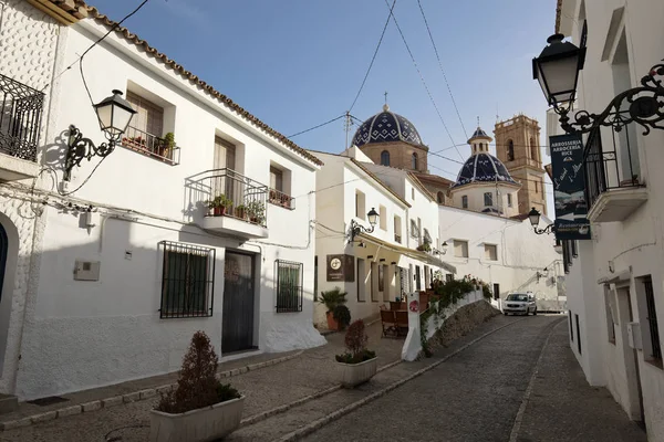 Gatorna i den staden Altea i provinsen Alicante — Stockfoto