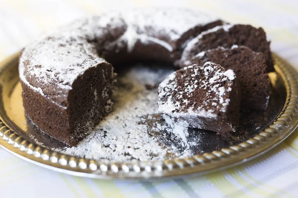 Şeker cam ev yapımı çikolatalı kek 