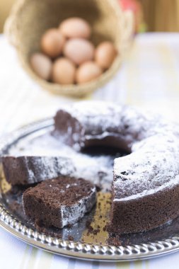 ev yapımı çikolatalı kek. 