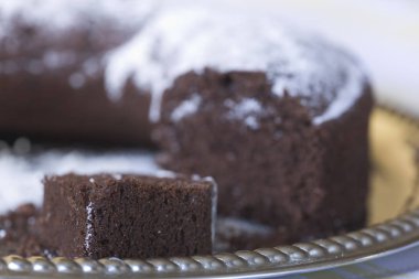 ev yapımı çikolatalı kek. 