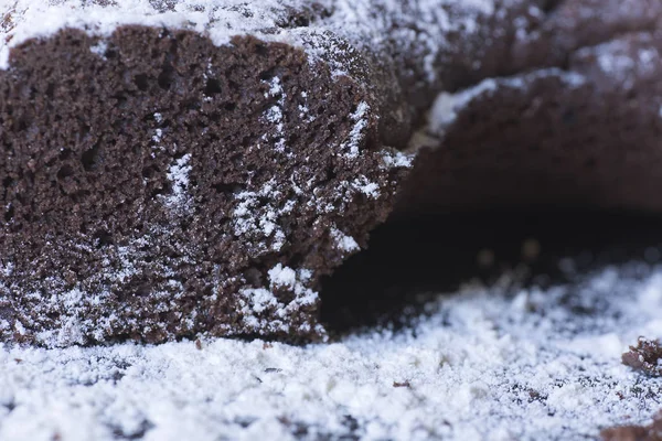 Domowe ciasto czekoladowe. — Zdjęcie stockowe