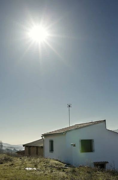 Landschaft eines spanischen Dorfes — Stockfoto