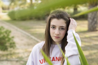 Genç 15 yaşında genç bir portre 