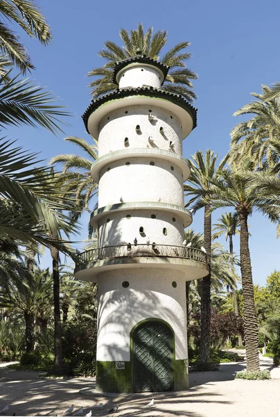 Dovecote no parque municipal de Elche, Espanha . — Fotografia de Stock