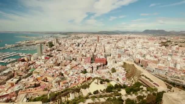 Vistas de la ciudad de Alicante — Vídeos de Stock