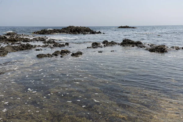 Yaz aylarında Tabarca ada manzara.