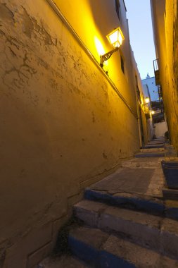 Bir sokak Alicante eski şehir.