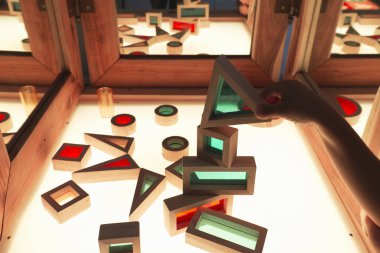 Yaşayan ve aktif eğitim alanı masa lambası