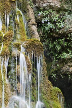 Waterfall of Batan of Bogarra in Spain. clipart