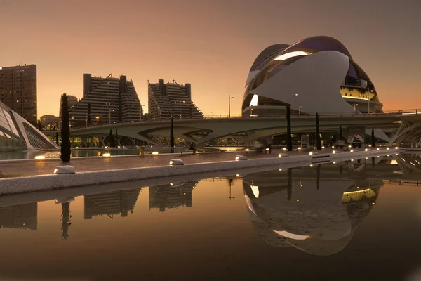 The Palau de les Arts Reina Sofia is the opera house of Valencia — Stock Photo, Image